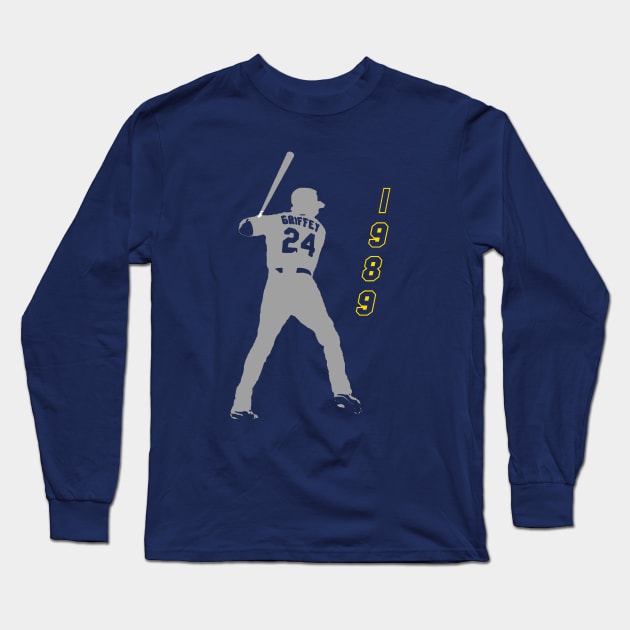 Ken Griffey Jr 1989 Rookie Year Long Sleeve T-Shirt by Pastime Pros